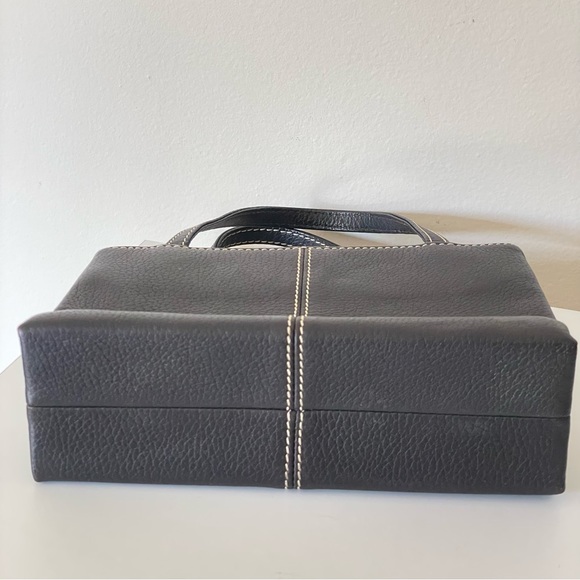 Vintage Dooney & Bourke brown pebbled leather mini handbag purse y2k - Picture 7 of 9